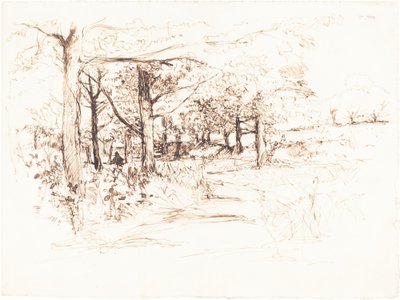 Paisaje con un Camino Arbolado de Henry Eddowes Keene