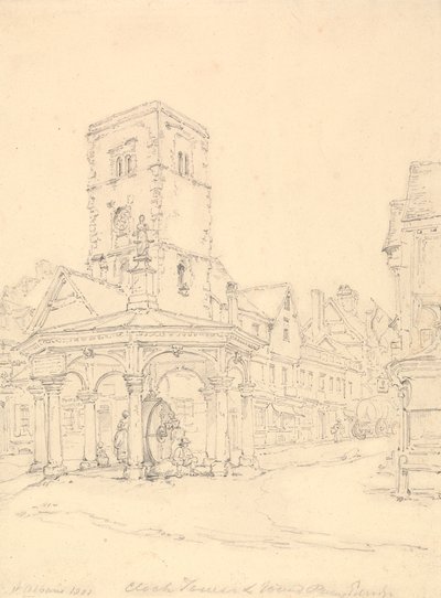 Torre del Reloj, Abadía de San Albán de Henry Edridge