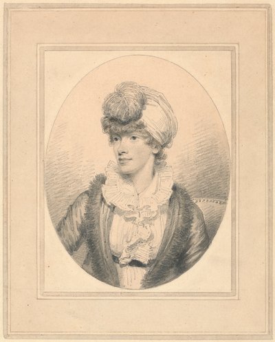 Retrato de una joven con turbante de Henry Edridge