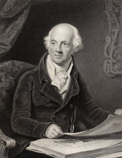 Sir Abraham Hume, 2do Baronet, grabado por J.Jenkins, de 