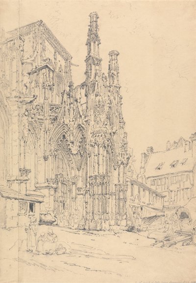 Pórtico sur de Notre Dame, Louviers de Henry Edridge