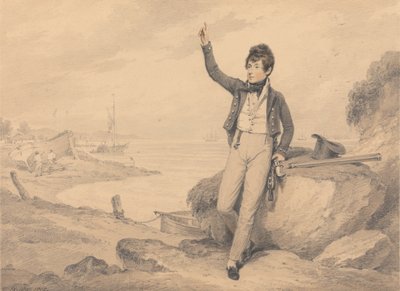 El Honorable George Pryse Cambell (1793-1858), guardiamarina de Henry Edridge