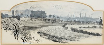 Peel Park y Pendleton desde la Media Luna de Henry Edward Tidmarsh