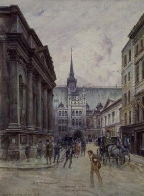 St. Lawrence Jewry y el Guildhall de Henry Edward Tidmarsh
