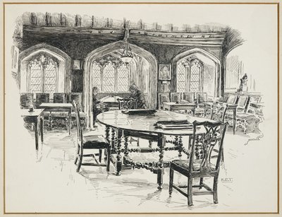 Sala de lectura del Chetham College de Henry Edward Tidmarsh