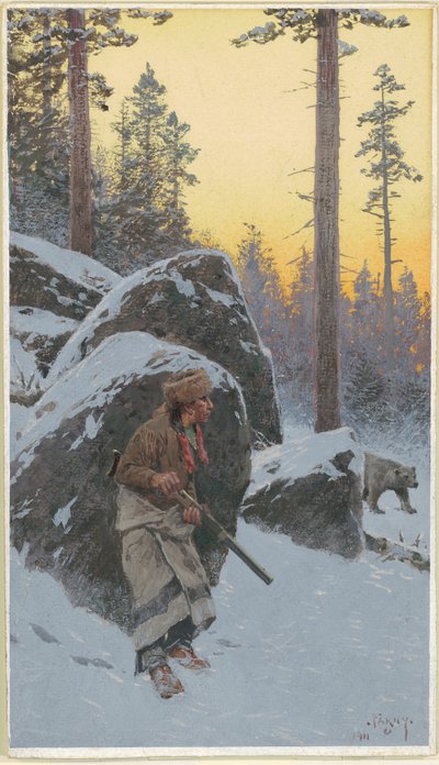 El cazador de osos indio de Henry Farny