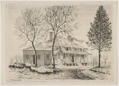 Casa Somerindyck de Escenas del Viejo Nueva York, 1870 de Henry Farrer
