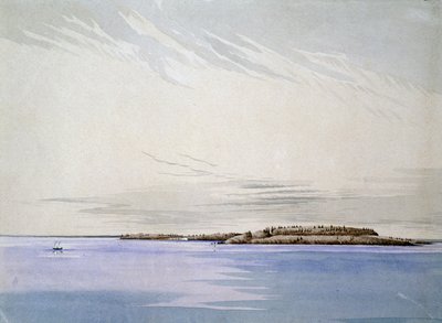 Viejo Mackinaw, con el fuerte francés, 1842 de Henry Francis Ainslie