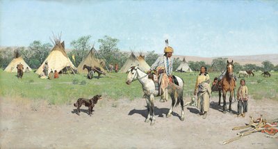 En pastos nuevos, 1895 de Henry Francois Farny