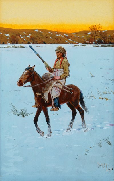 Indio regresando de la caza, 1912 de Henry Francois Farny