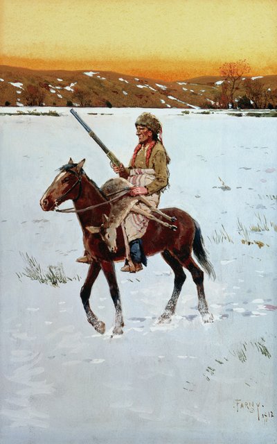 Indio regresando de la caza de Henry Francois Farny