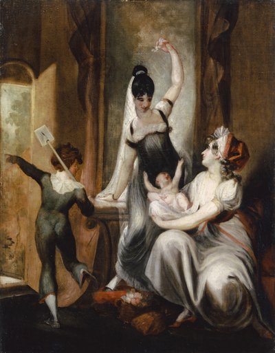 Una madre con su familia en el campo, 1806-7 de Johann Heinrich Füssli