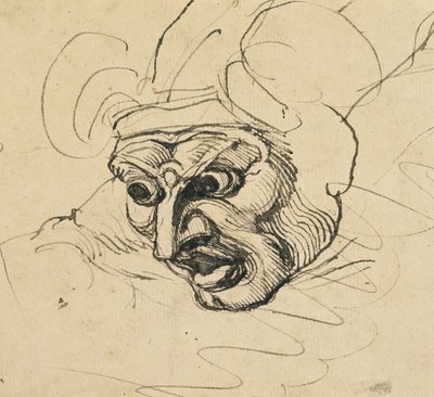 Una cabeza amenazante de Johann Heinrich Füssli