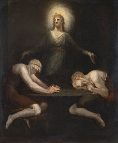 Cristo desapareciendo en Emaús [1792, Royal Academy of Arts, Londres, catálogo de exposición]. de Johann Heinrich Füssli