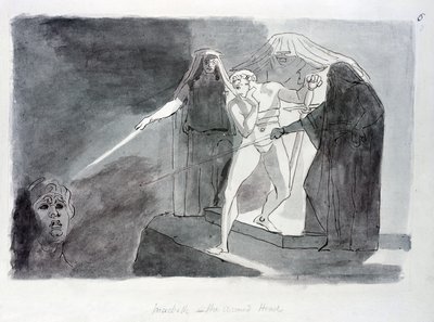 Macbeth y la cabeza armada de Johann Heinrich Füssli