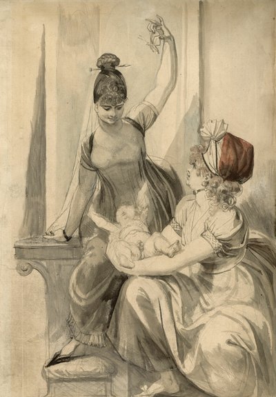 Madre y su familia en el campo de Henry Fuseli
