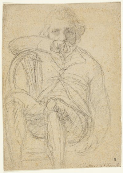 Retrato de Fuseli (anverso); Boceto de una mano (reverso) de Henry Fuseli