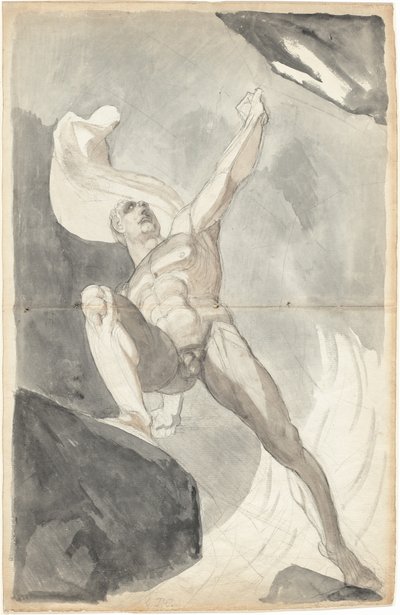 Satanás desafiando los poderes del cielo de Johann Heinrich Füssli