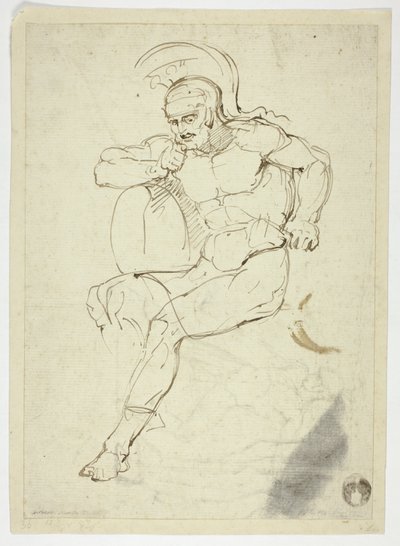 Guerrero sentado (anverso); Guerrero a grandes zancadas (reverso) de Henry Fuseli