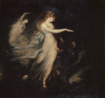 La reina de las hadas aparece al príncipe Arturo, 1785-88 de Johann Heinrich Füssli