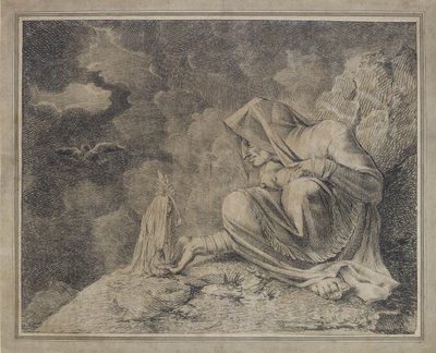 La bruja y la mandrágora, siglo XVIII de Johann Heinrich Füssli