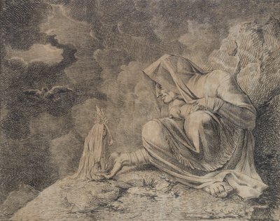 La bruja y la mandrágora, alrededor de 1812 de Johann Heinrich Füssli