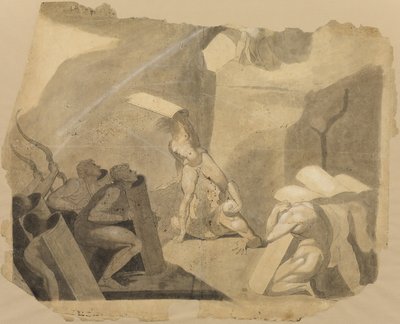 Titanes Asaltando el Monte Olimpo de Johann Heinrich Füssli
