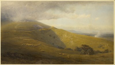 Una vista en los South Downs de Henry George Hine