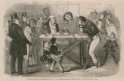 Vacaciones de Navidad en el Politécnico (grabado) de Henry George Hine