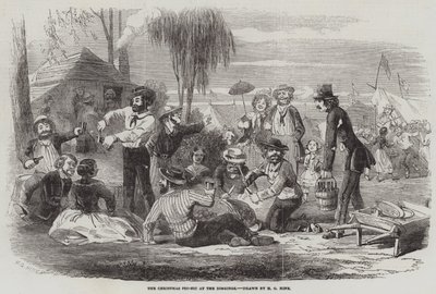 El picnic de Navidad en las excavaciones de Henry George Hine
