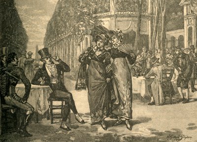 Dandis y bellezas del período de la Regencia, principios del siglo XIX c. 1890 de Henry Gillard Glindoni