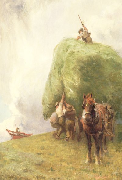 Atando el vagón de Henry H. Sands