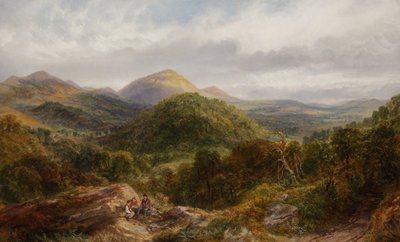 El Campamento Británico y el Faro de Herefordshire, 1872 de Henry Harris Lines