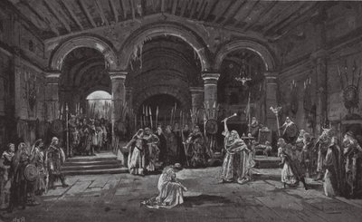 Escena del Rey Lear (litografía) de Henry Hawes Craven Green