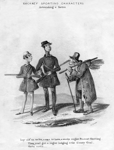 Personajes deportivos cockney. Sorprendiendo a un nativo, siglo XIX de Henry Heath