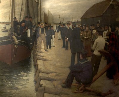 Una misión a los marineros, 1891 de Henry Herbert La Thangue