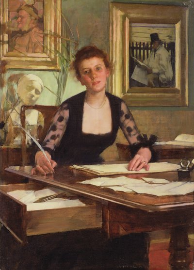 Retrato de la Esposa del Artista de Henry Herbert La Thangue