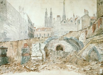 Partes de una basílica de finales del siglo I-principios del siglo II en la Ciudad de Londres de Henry Hodge