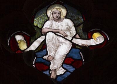Ángel en Tracería Cuatrifolio, 1882 de Henry Holiday