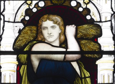 Rut con trigo (detalle), 1881-83 de Henry Holiday