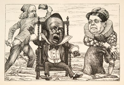 Tan grande fue su susto que su chaleco se volvió blanco, pub. 1876 de Henry Holiday