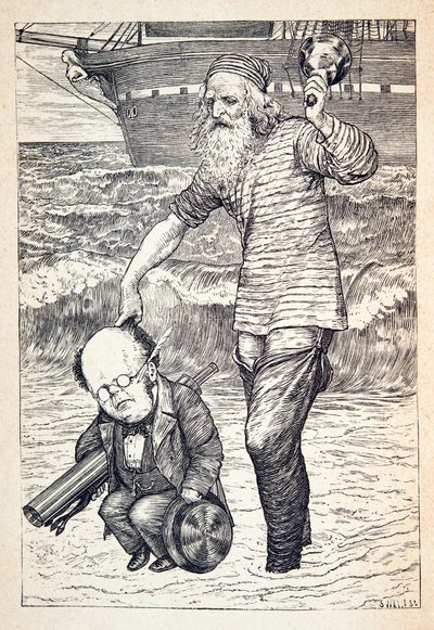 Apoyando a cada hombre en la cima de la marea, pub. 1876 de Henry Holiday