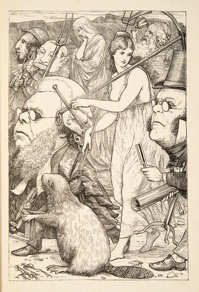 Perseguirlo con tenedores y esperanza, de La caza del Snark, una agonía en ocho crisis, por Lewis Carroll, pub. 1876 de Henry Holiday