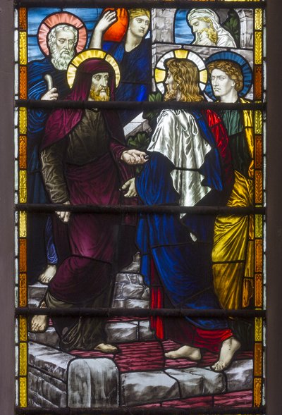 Cristo dejando la casa de María y Marta de Henry Holiday
