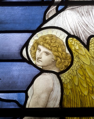 La escalera de Jacob, ángel (detalle) de Henry Holiday