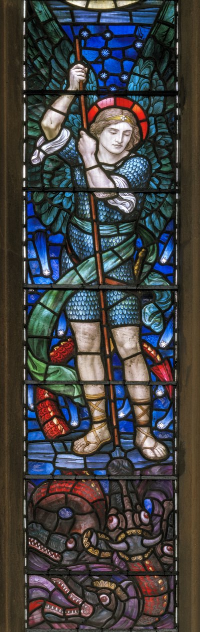 El arcángel San Miguel y los dragones de Henry Holiday