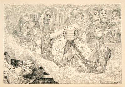 Debes saber - dijo el Juez pero el Snark exclamó ¡Tonterías!, pub. 1876 de Henry Holiday