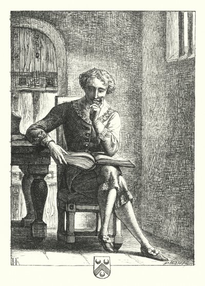 En prisión (grabado) de Henry Hugh Armstead