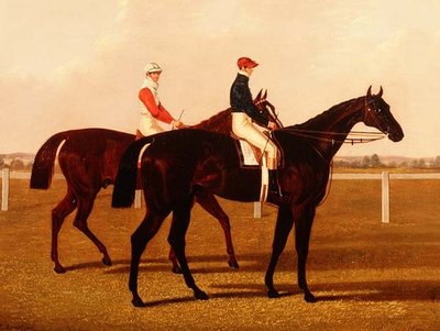 Los Caballos de Carreras "Charles XII" y "Euclid" con Jinetes de Henry Hugh Armstead