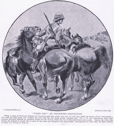 Tercer hombre una distinción no deseada, de Después de Pretoria: La Guerra de Guerrillas publicado por Harmsworth Bros Limited, 1901 de Henry Inglis Jodrel Sheldon Williams